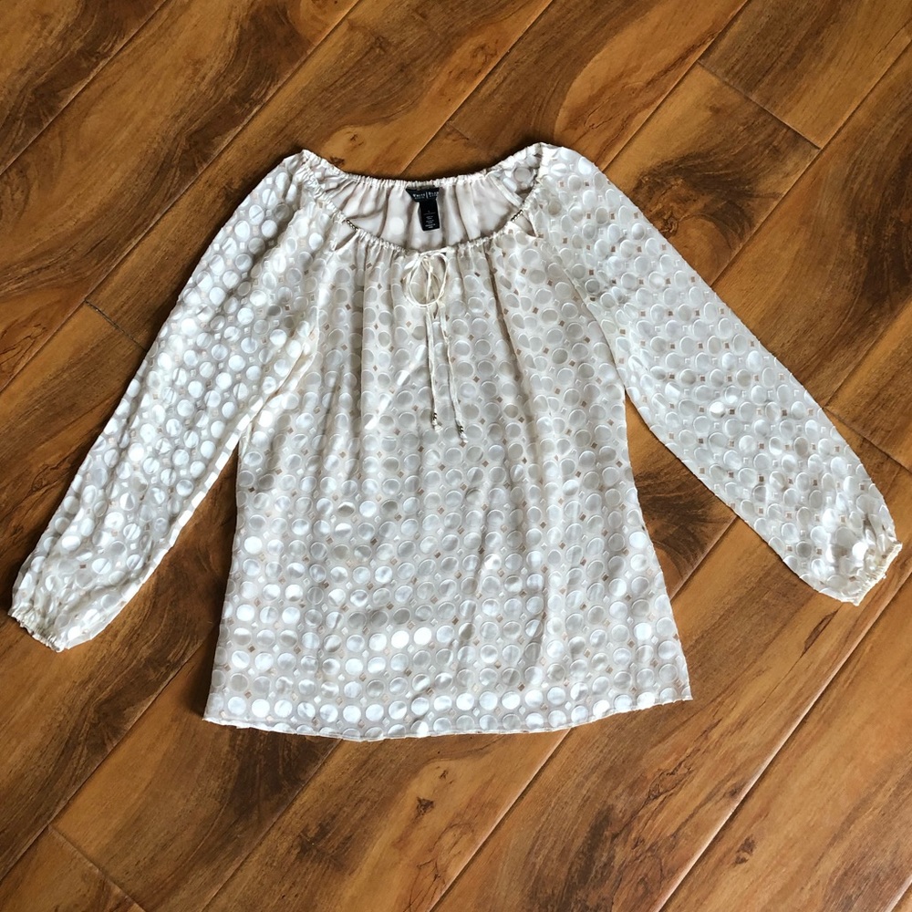 White House Black Market silk blouse